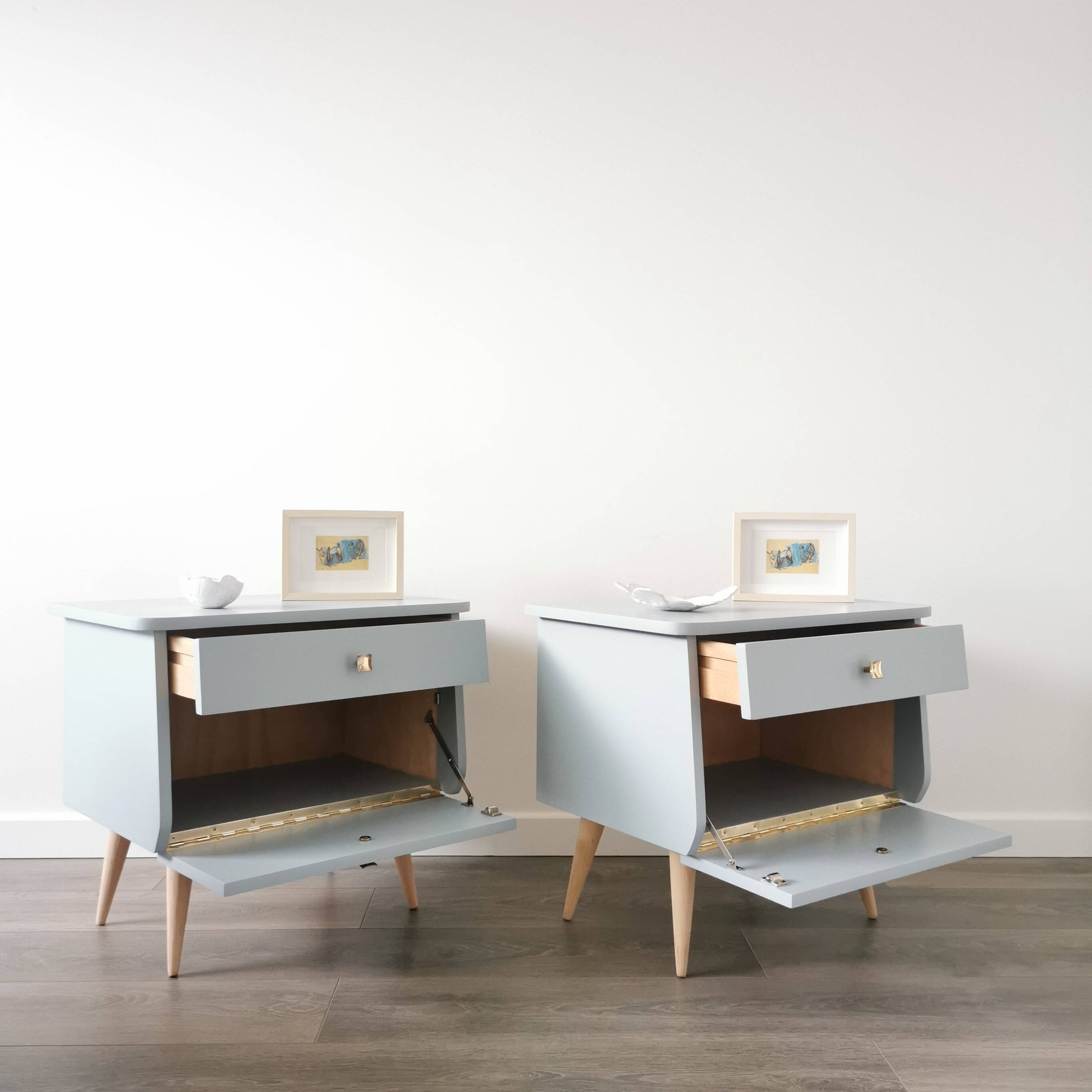 Pair of vintage bedside tables
