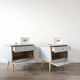 Pair of vintage bedside tables