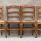 4 straw chairs