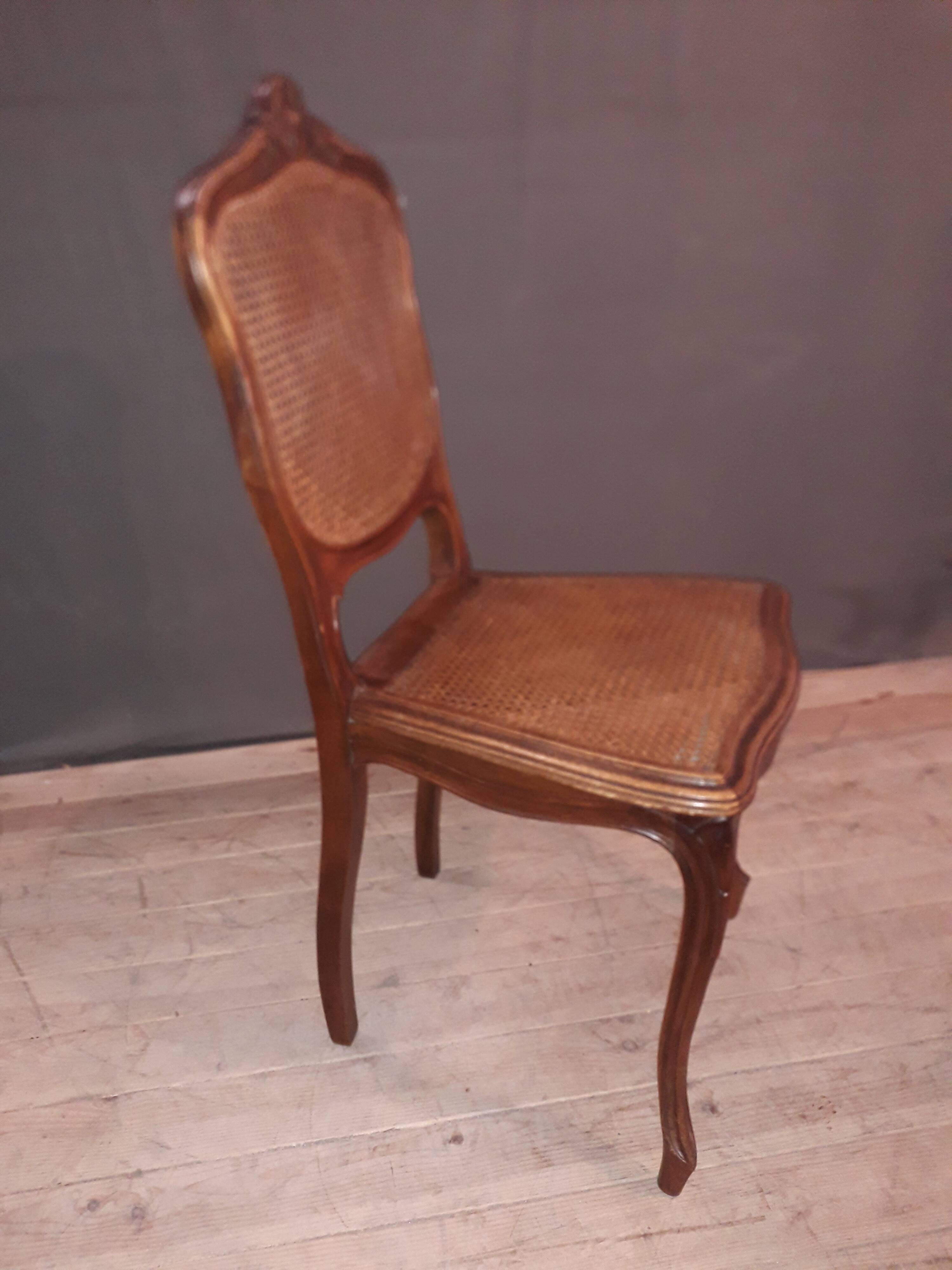 Louis XV-style canne chair