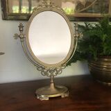Brass psyche mirror
