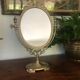 Miroir psyché en laiton