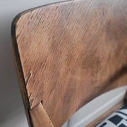 Restored brutalist style armchair