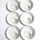 Lot de 6 assiettes à dessert de Bavière mobil décor fleurs roses
