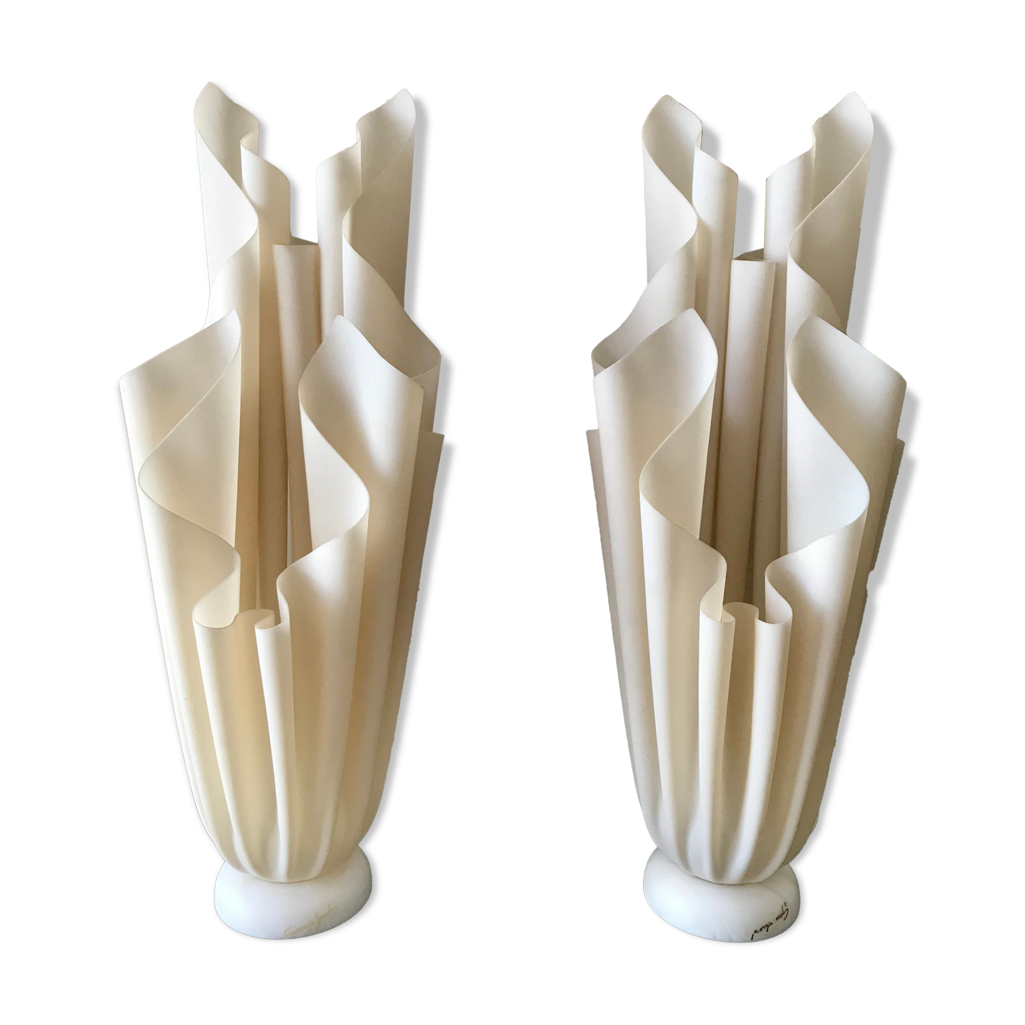 Pair of Georgia Jacob lamps