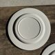 Set of 3 large classic white plates D24.5