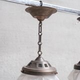 Mid-century large glass pendant(s)