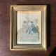 Lot de deux petits cadres portrait de marquises