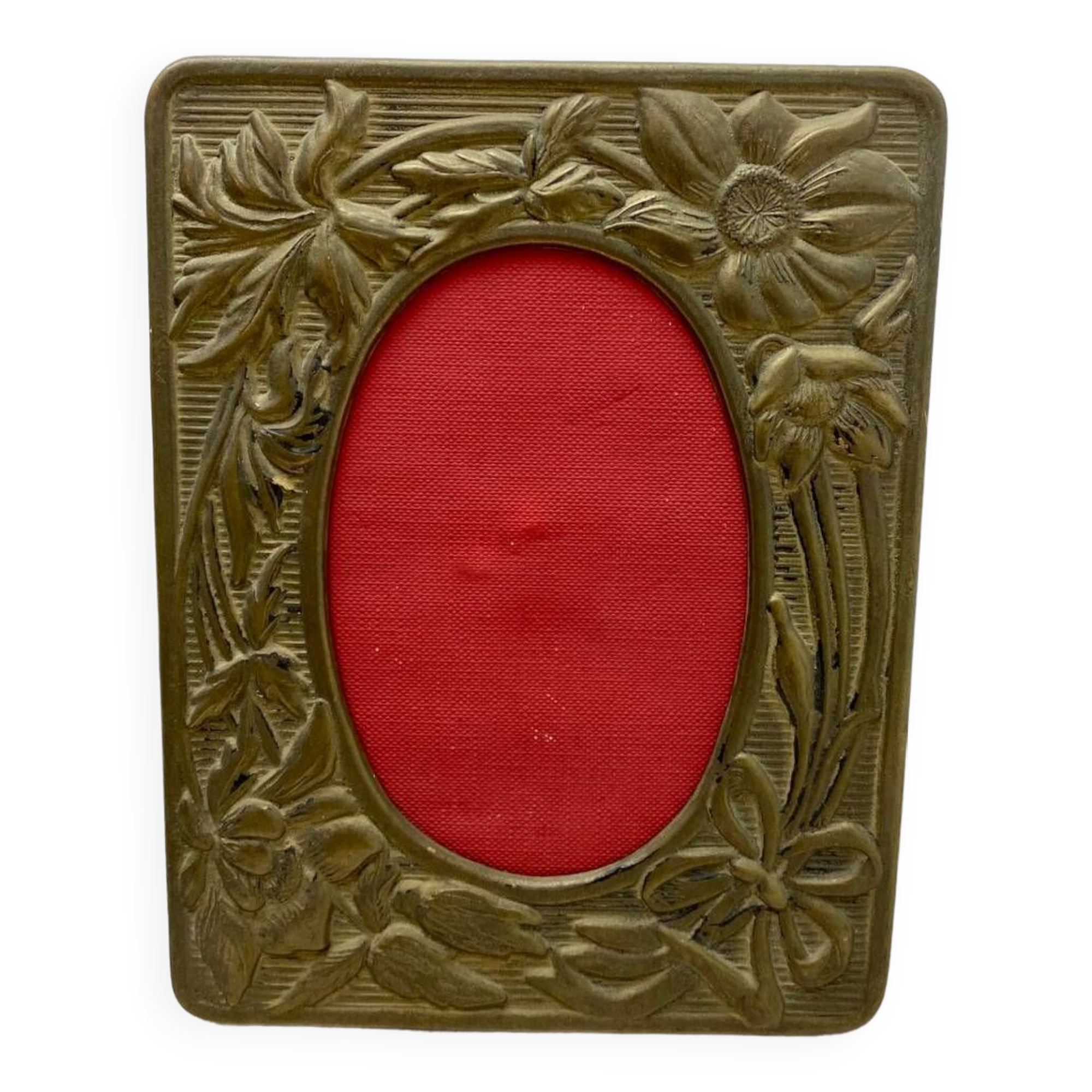 Support Ancien Pour Cadre Photo En Laiton - Objet Déco Vintage