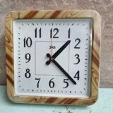 Old factory clock brown wall clock