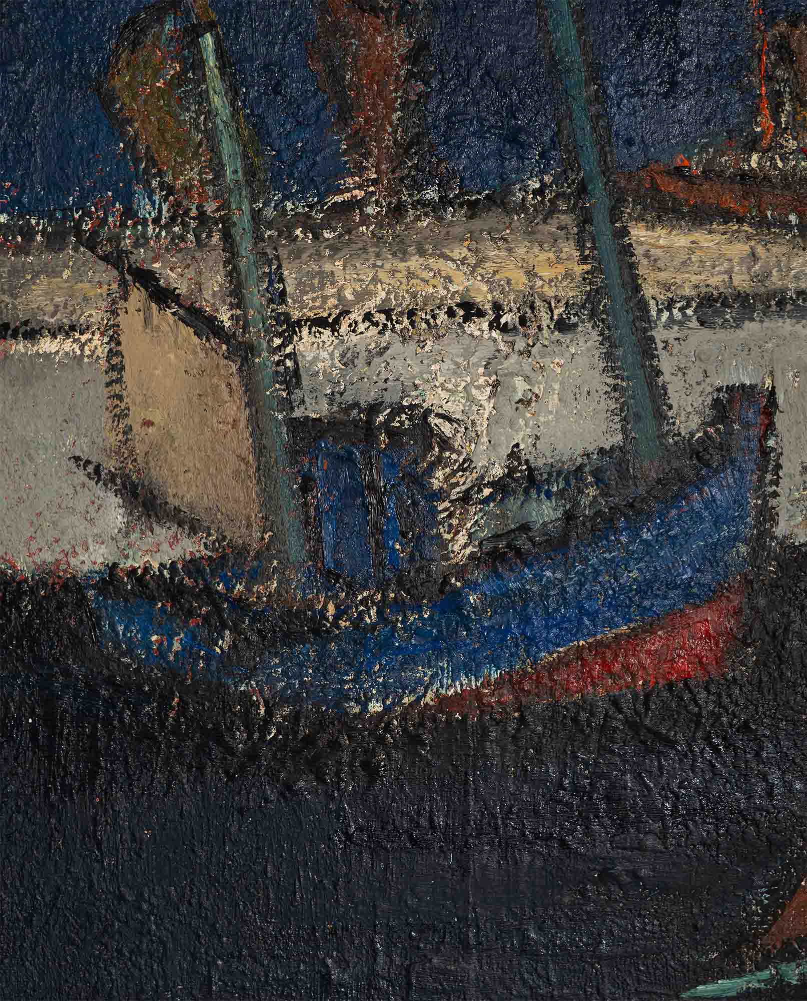 Hubert Henri de Vries, Bateaux dans le port