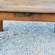 Oak farmhouse coffee table with spindle legs and one drawer, late 19th century