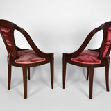 Art Deco Salon by Paul Follot in pink velvet, circa 1920