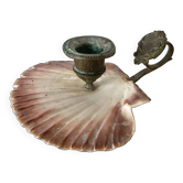 Bougeoir coquille saint jacques et pattes de lion