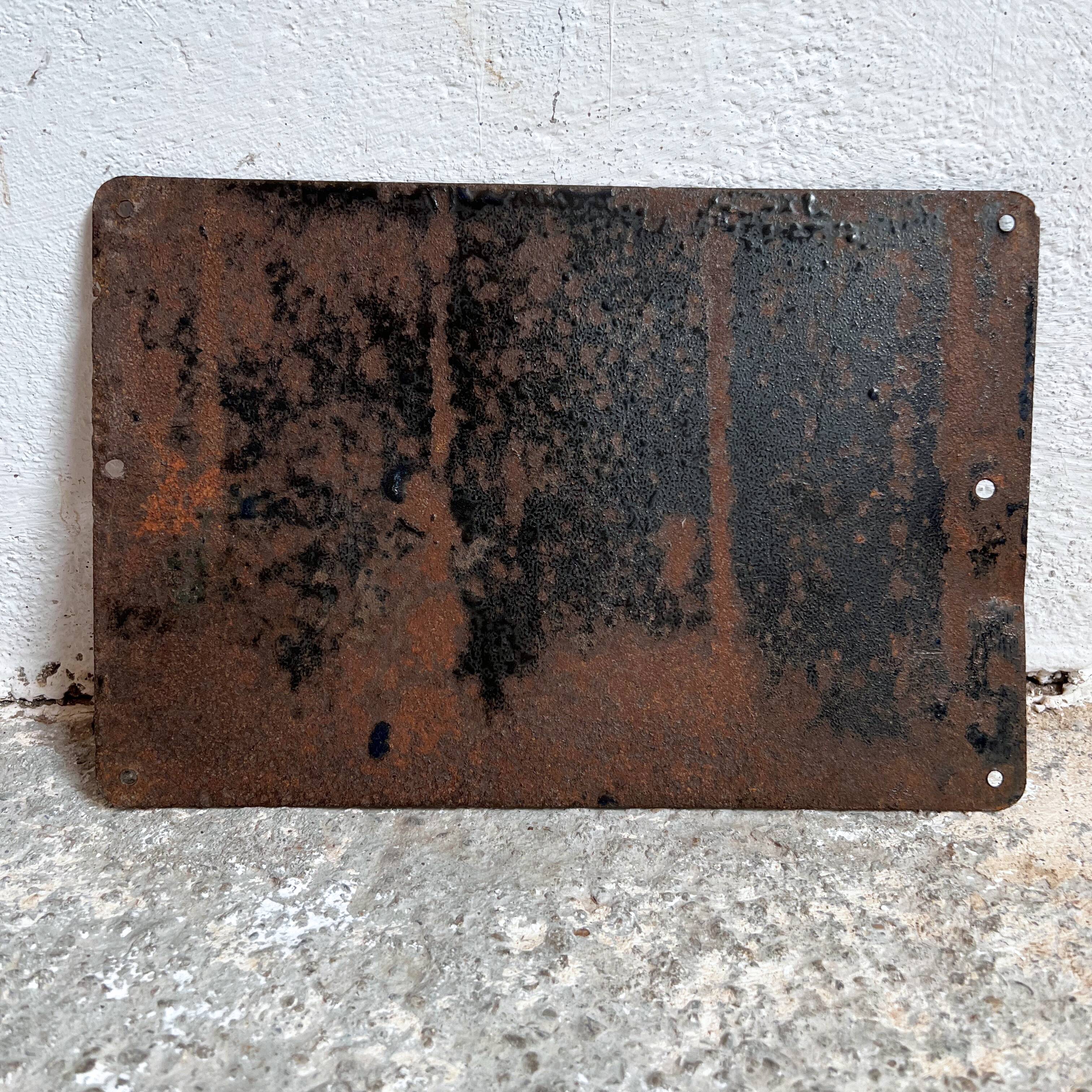 Enamelled plate P.Felten engineer builder Rodez