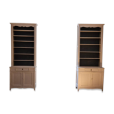 Pair of large Louis XV style bookcases