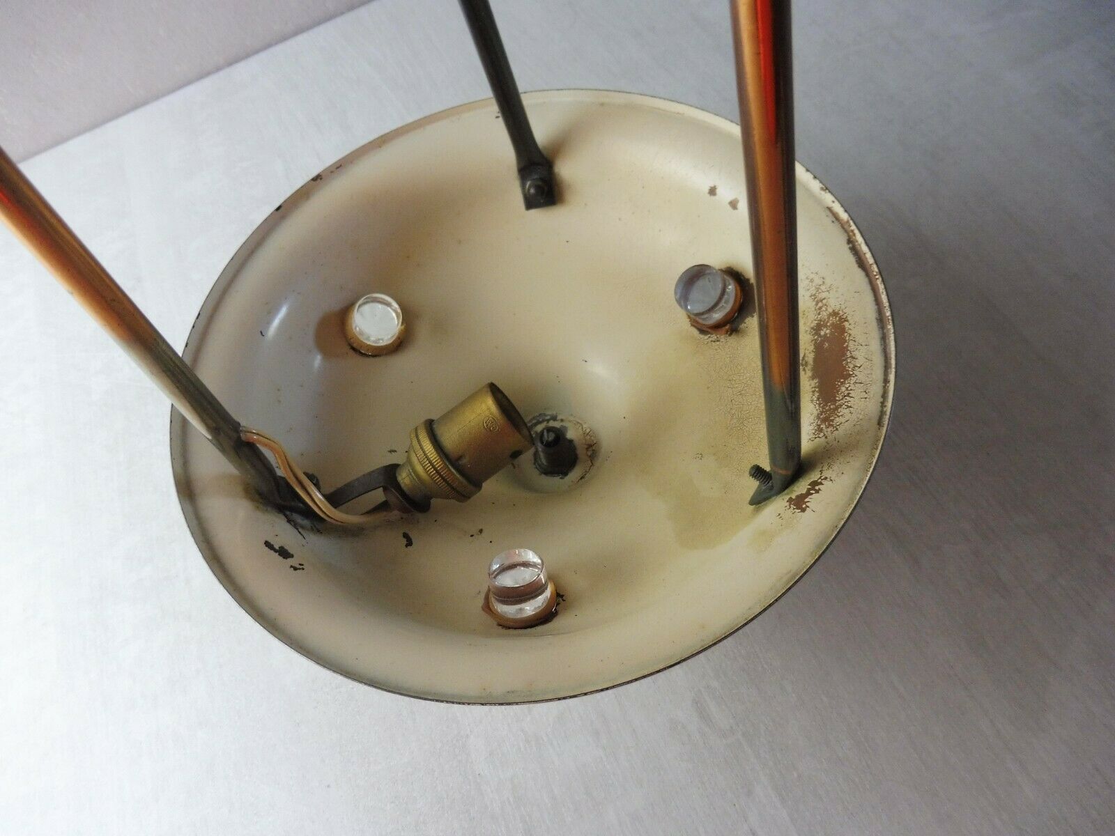 Old lamp suspension, brass, Ezan