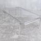 Superb coffee table in Altuglas and glass – signed by Marc Micoud, circa 1970.