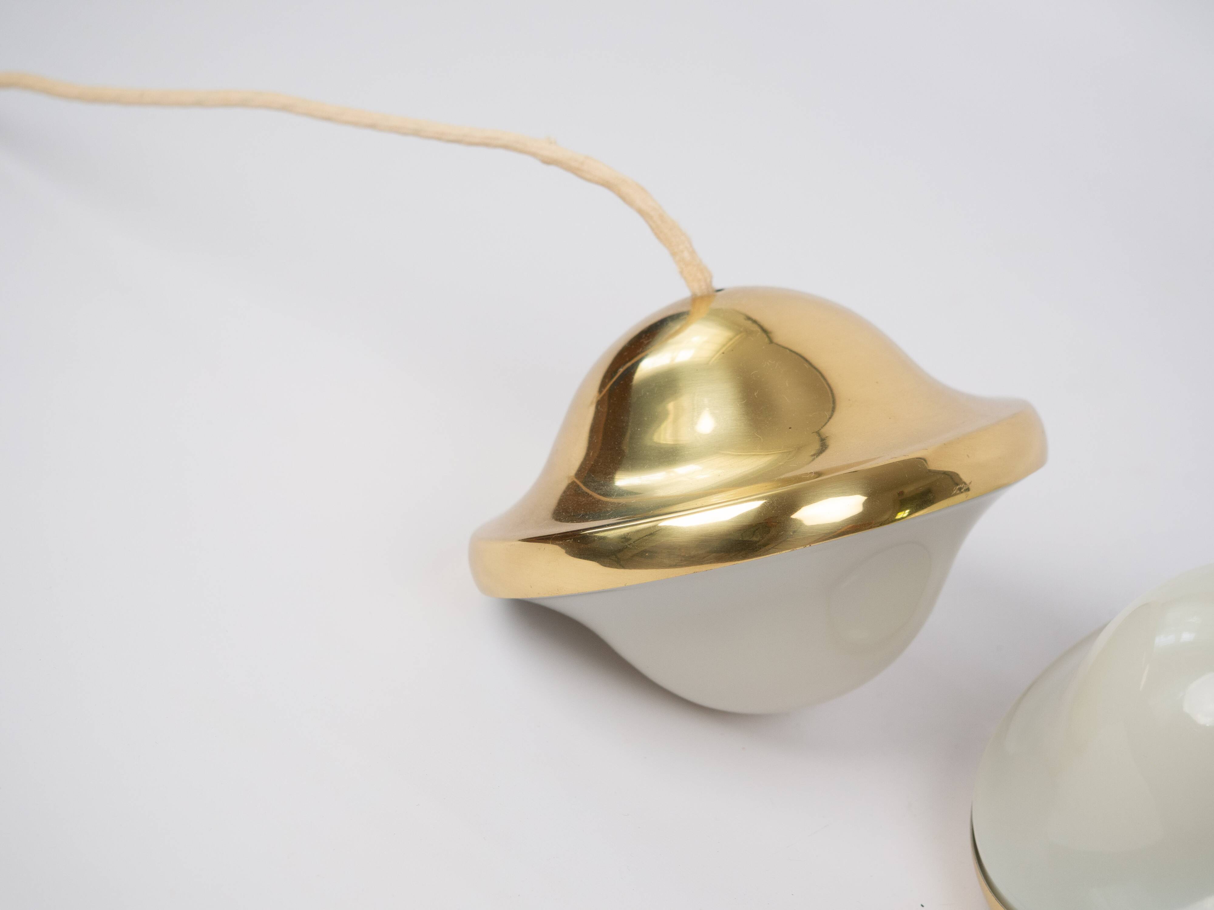 Vintage Danish Bubi pendant lamps by Henning Kuppel, Louis Poulsen, 1972