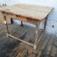 Square farmhouse table, vintage
