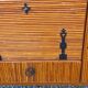Bamboo and rattan enfilade attributed to Audoux and Minet.