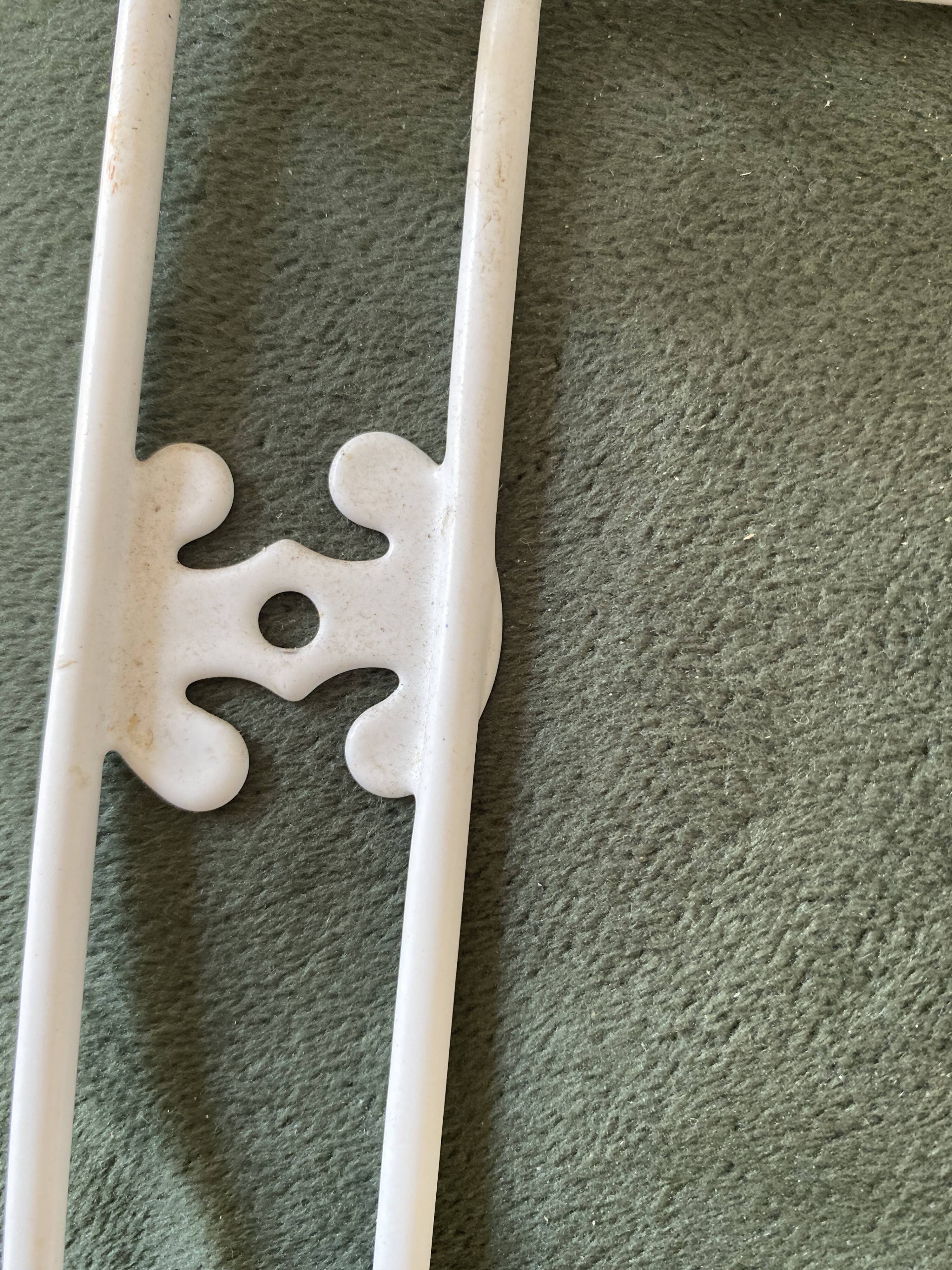 Openwork metal shelf