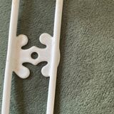 Openwork metal shelf