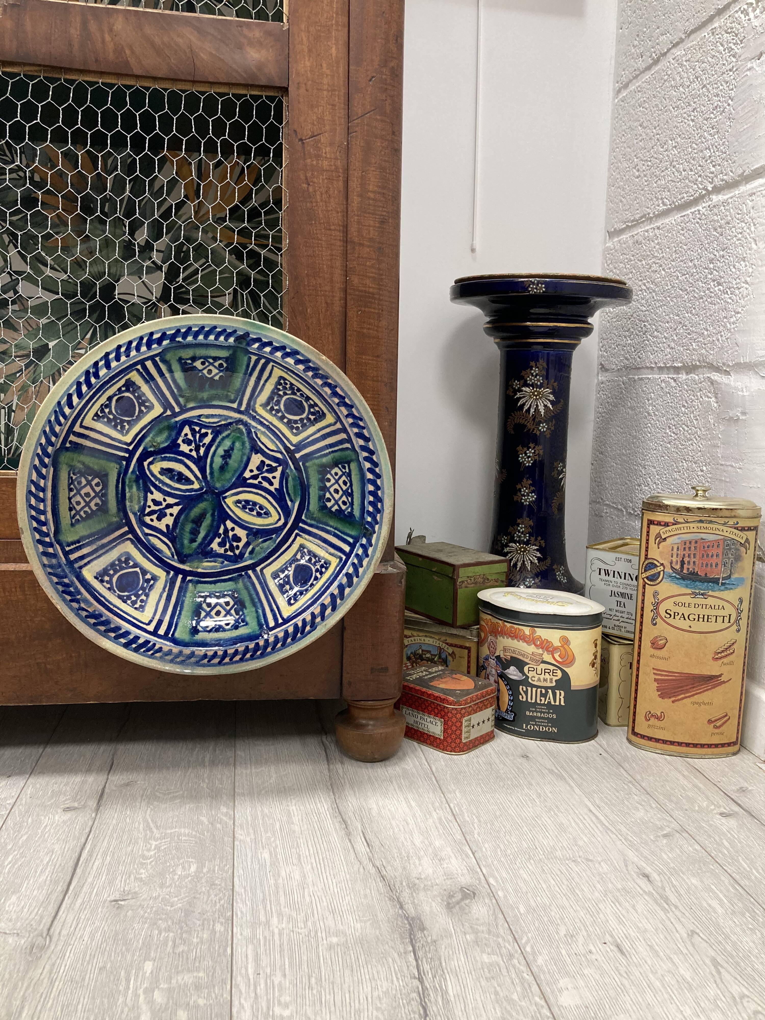 Plat en céramique vintage