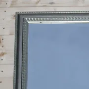 Vintage Bevelled Wall Mirror with Silver Grey Frame