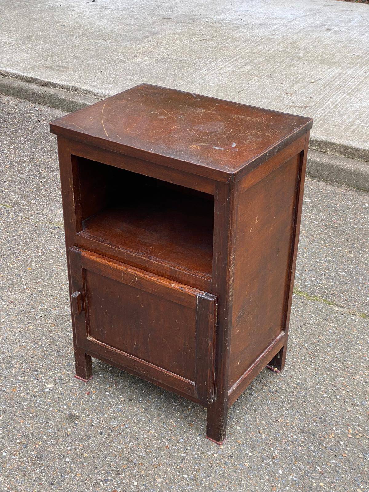 1960s Art Deco wooden bedside table