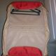 Samsonite red canvas and leather suitcase from the 80s