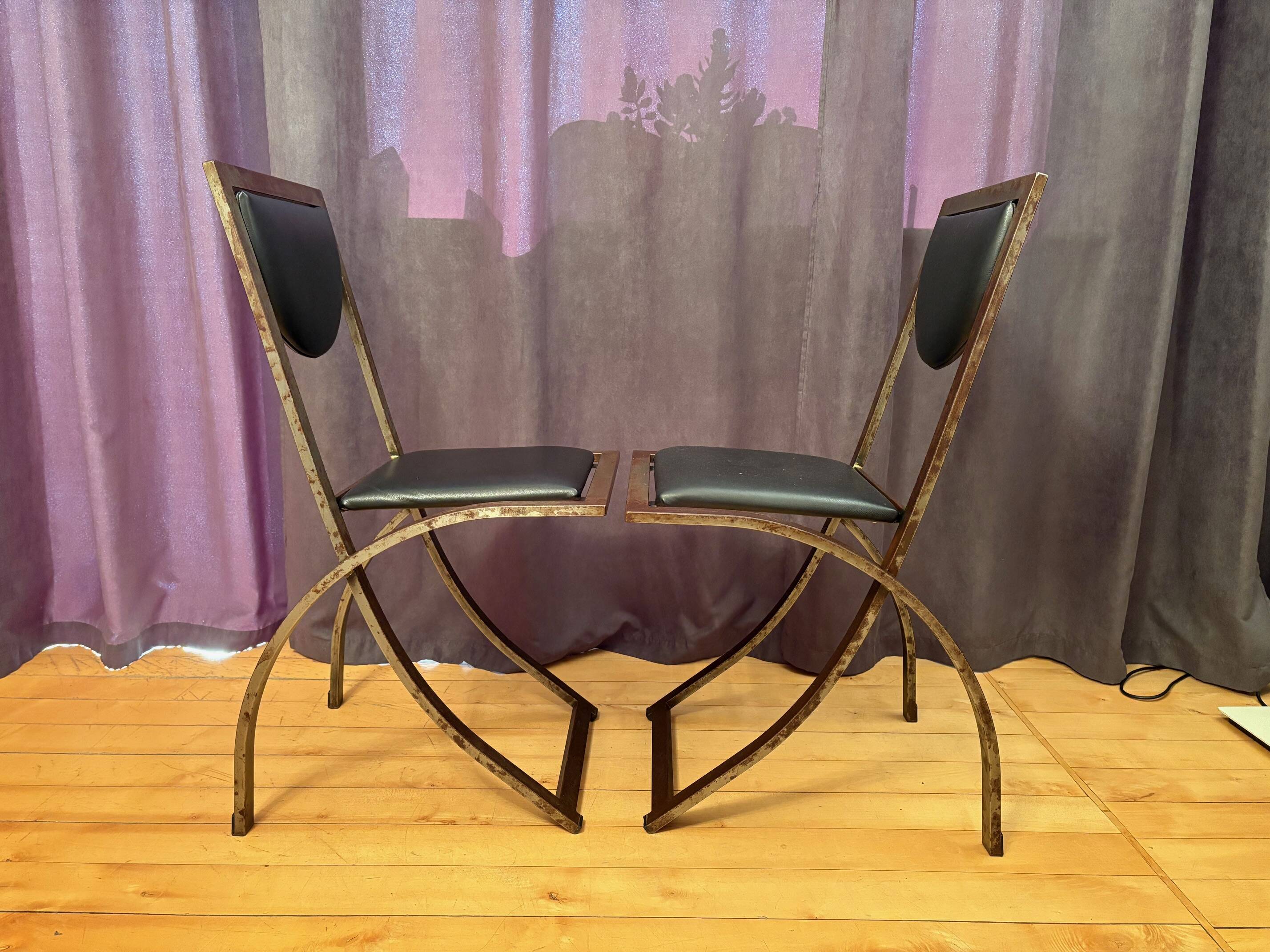 Pair of Sinus chairs designed by Karl Friedrich Förster, KFF, Germany, 1990