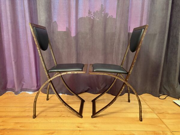 Pair of Sinus chairs designed by Karl Friedrich Förster, KFF, Germany, 1990