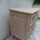 Beautifully crafted Louis XVI style commode in bleached wood.