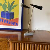 Lampe de table vintage à double lumière, Italie 1960