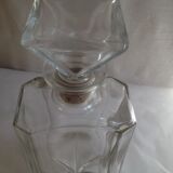 Engraved glass decanter