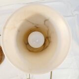 Pair of vintage lamps in natural stone and alabaster, PEGASAM style