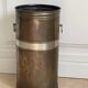 Vintage umbrella holder in brass and steel 1960 / 1970