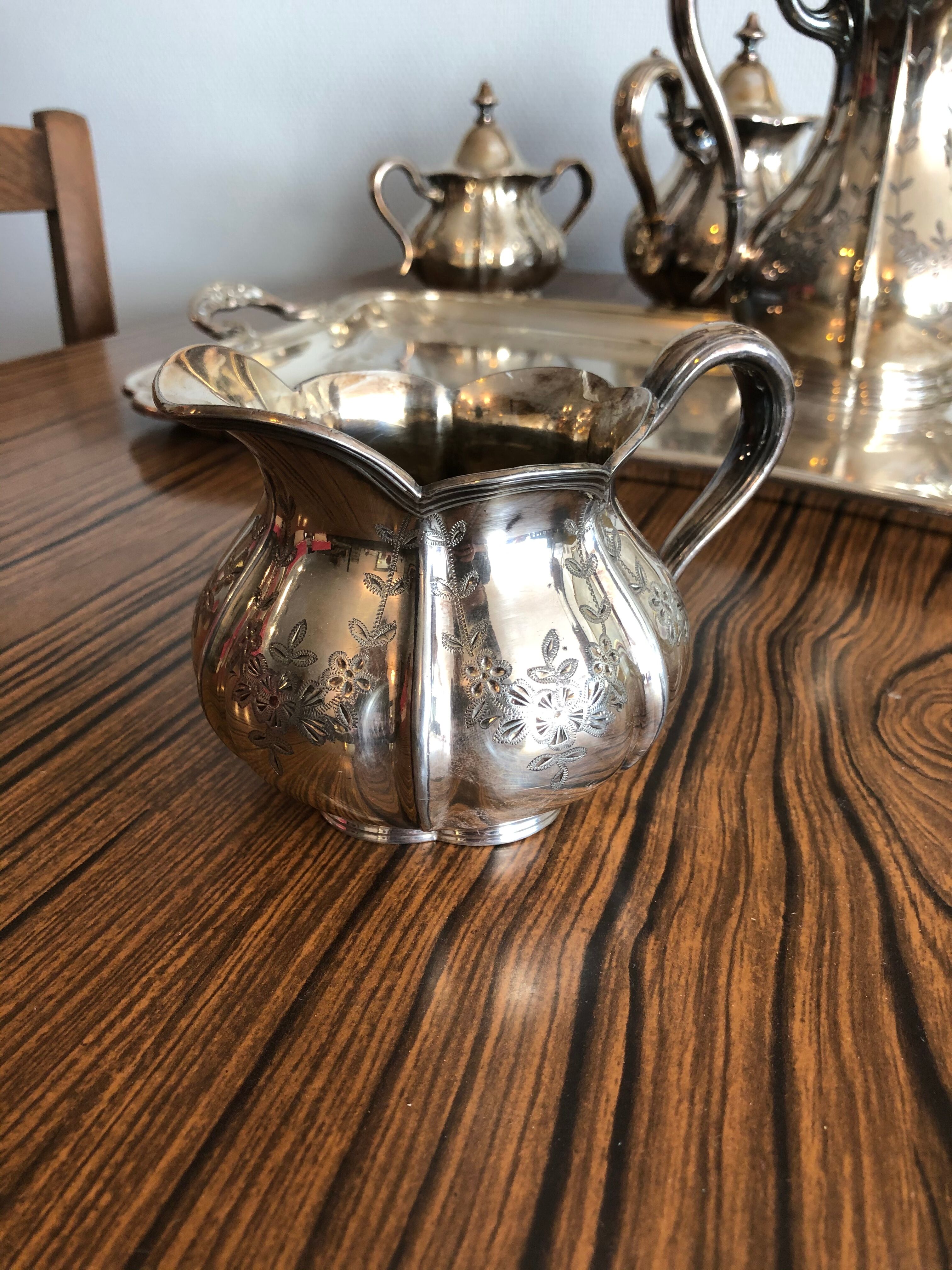 American silver metal tea/coffee service