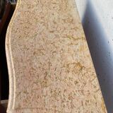 Curved chest of drawers Louis XV style marquetry with cube bottom XX century