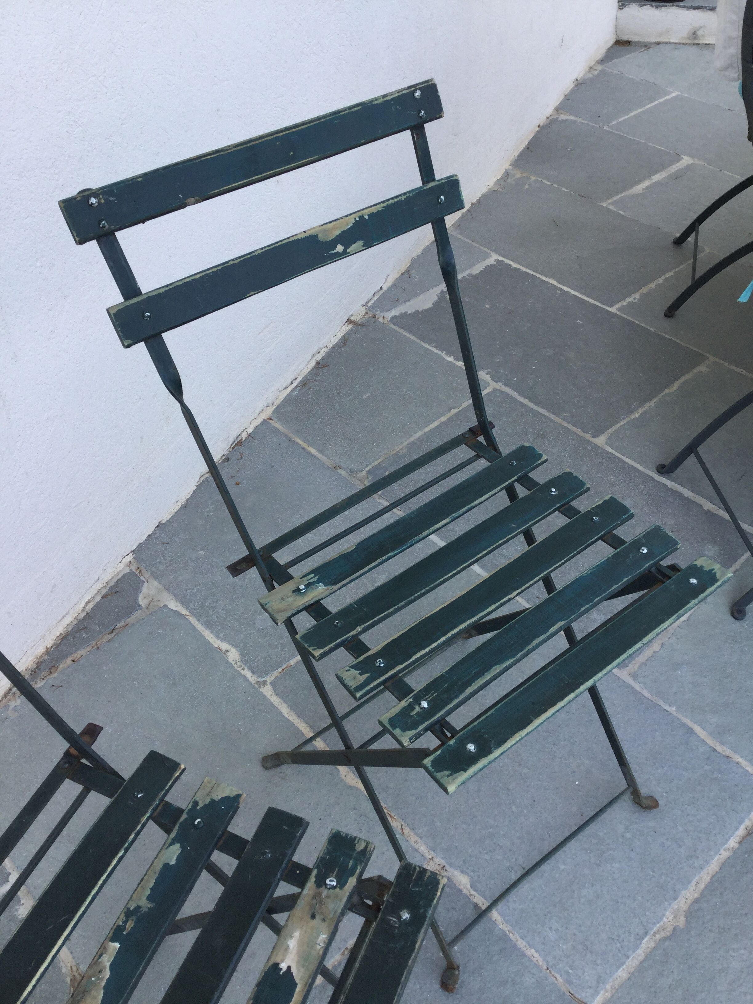 Retro folding garden chair