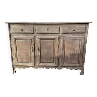 Buffet with 3 doors in elm - 19th century