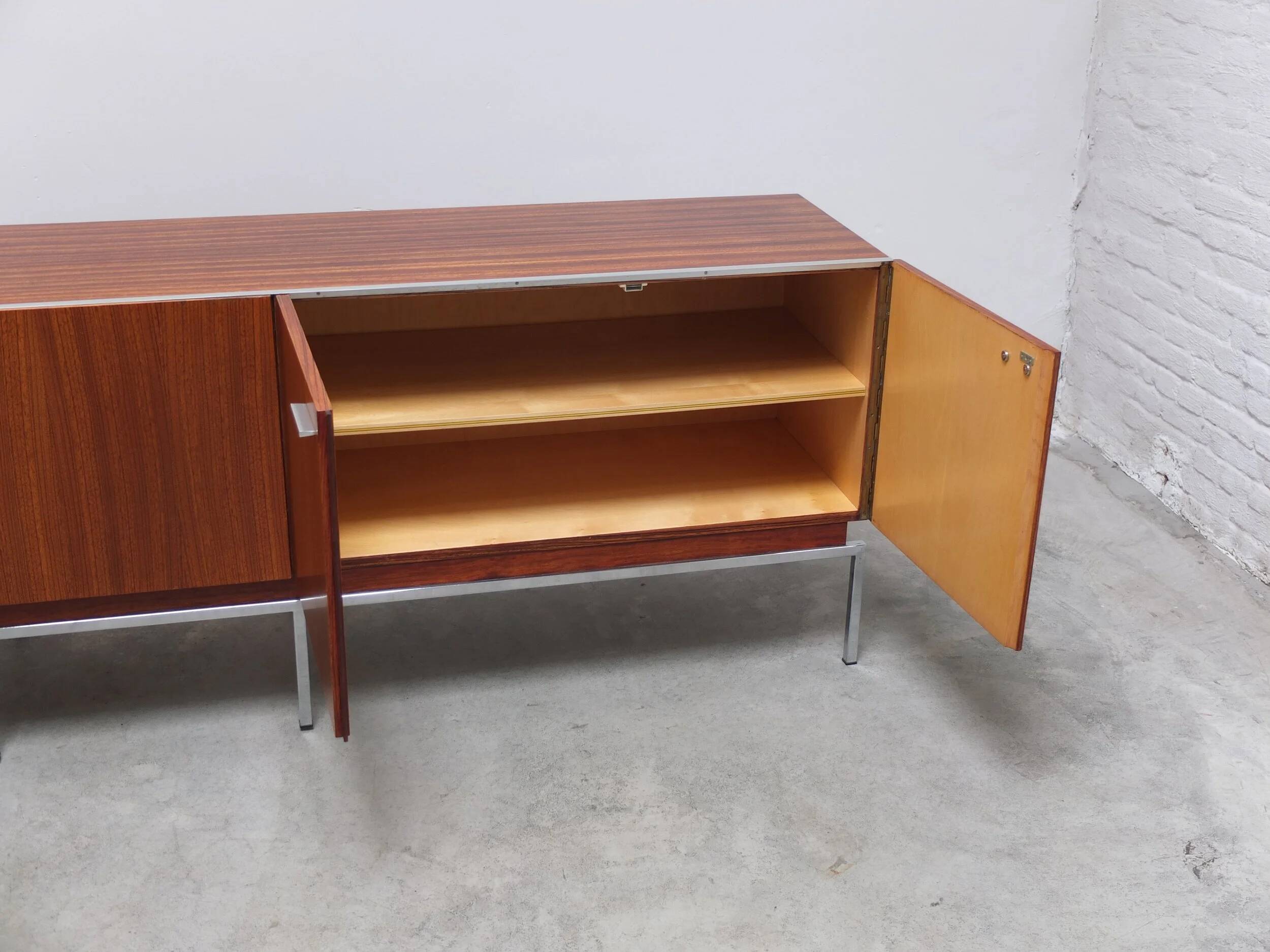 Large modernist sideboard in Indian rosewood, 1960s