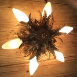 Gold metal leaf ceiling, 60s