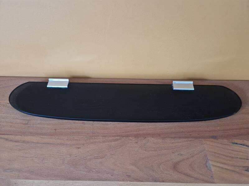 Smoked glass shelf - Veca edition, Fontana Arte - Design 1970