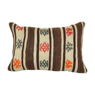 Housse de coussin Kilim lombaire turc