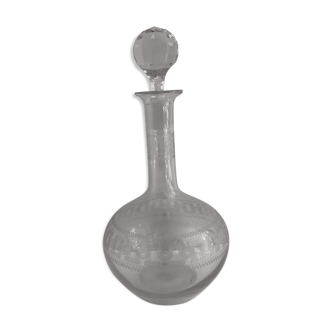 Carafe frise grecque Baccarat, 1900