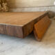 Art Deco service tray in precious wood under glass