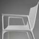 21th Century white design chair with armrests, Belgium