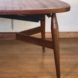 Scandinavian liftable table. 1960. Free shipping
